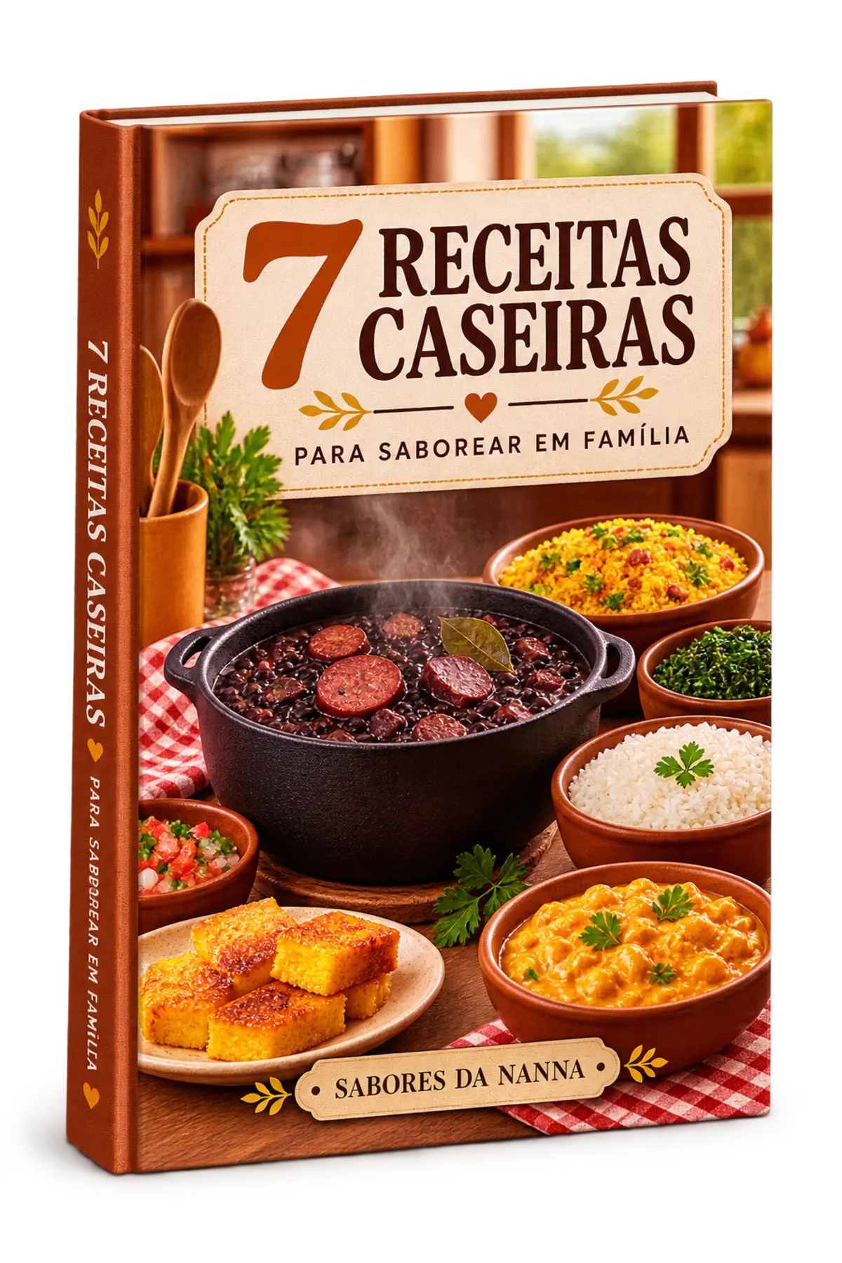 Livro 7 Receitas Caseiras para Saborear em Família